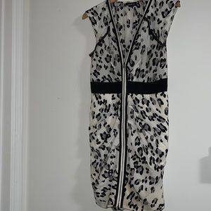 Bebe silk cheetah dress